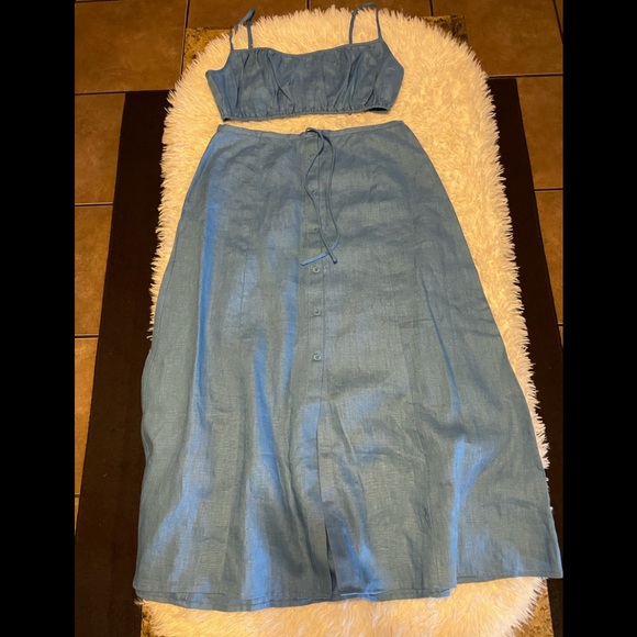 Reformation Kamren Linen Two Piece - Picture 4 of 7